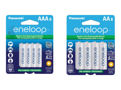 Dell Canada: Panasonic Eneloop AA & AAA Batteries (8-pack) Was $38 | Now $20 & Free Shipping