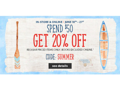Chapters Indigo Coupon: 20% Off $50 Purchase Online & In Store