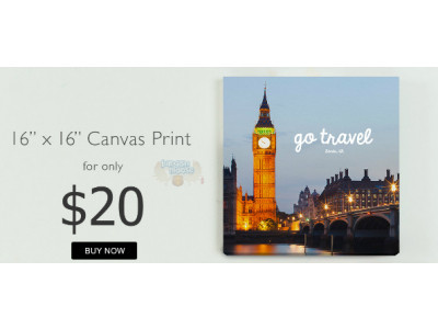 Photobook Canada: 16" x 16" Canvas Print only $20 + Shipping (EXPIRED)