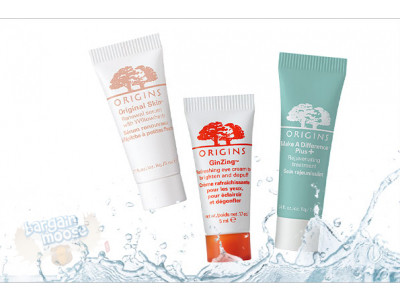 Free Deluxe Trio & 5 Free Deluxe Samples & Free Brush & Free Shipping on $35 @ Origins.com! 