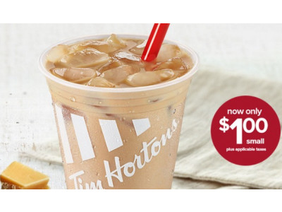 Tim Hortons: Small Caramel Iced Coffee Only $1