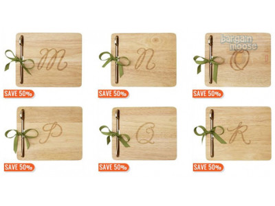 Chapters Indigo Canada: 50% Off Monogram Cheeseboards - Now Just $9.75