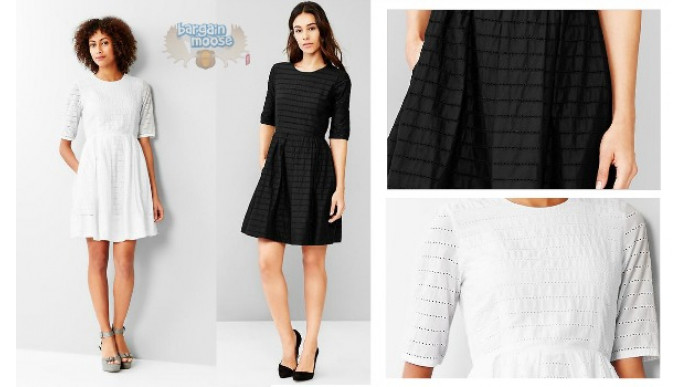 Save 80%! Eyelet Fit & Flare Dress Was $90 | Now $18 With Coupon Code @ Gap Canada