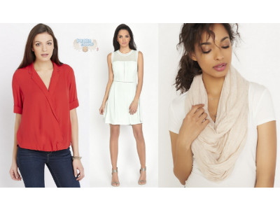 Red Wrap Blouse Was $35 | Now $12 & Free Shipping @ Dynamite Canada