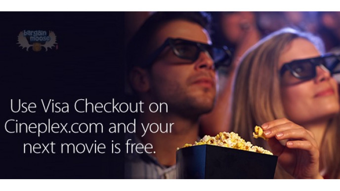 Cineplex Canada: Free Ticket with Visa Checkout Ticket Purchase