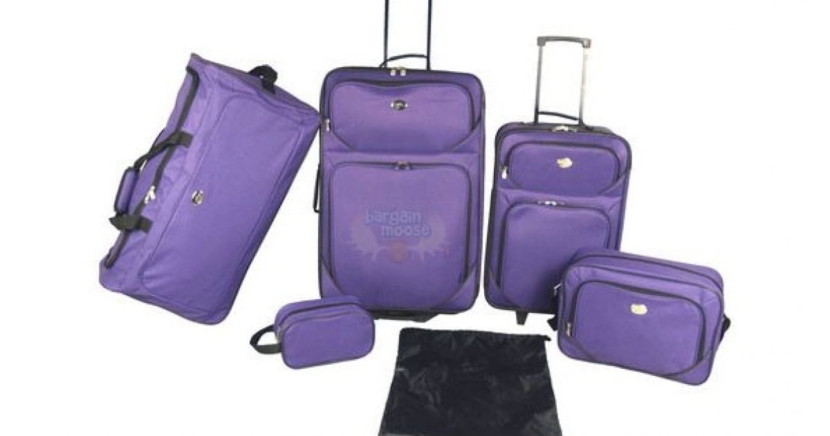 Walmart Canada: 6-Pc Purple JetStream Luggage Set Just $39! (EXPIRED)