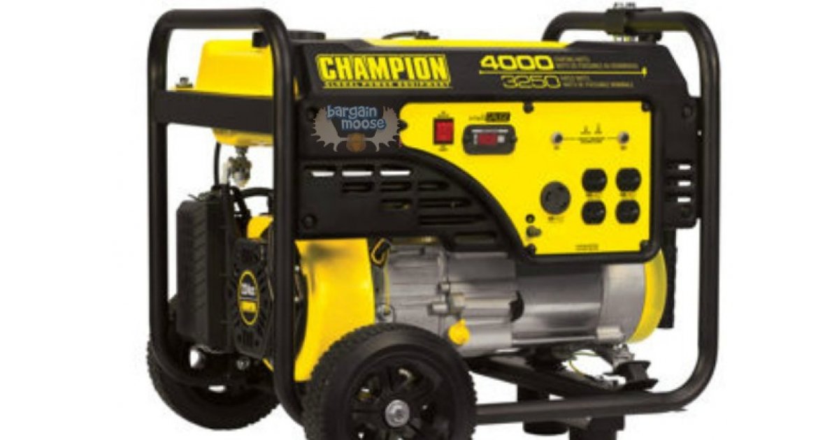 Costco Canada Champion 4000W Gasoline Generator Was 480 Now 330