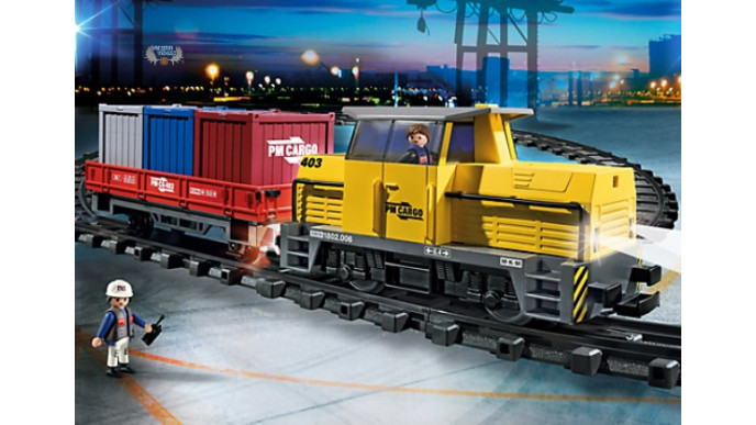 playmobil freight train