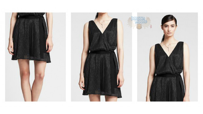Banana Republic: Shine Double-Vee Dress Was $185 | Now $28 & Free Shipping *HOT*