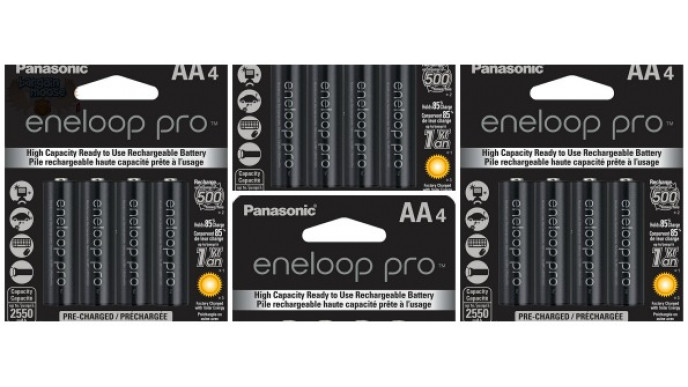 Panasonic Eneloop PRO Rechargeable Batteries (4 Pack) only $15.99 & Free Shipping @ Dell.ca (EXPIRED)