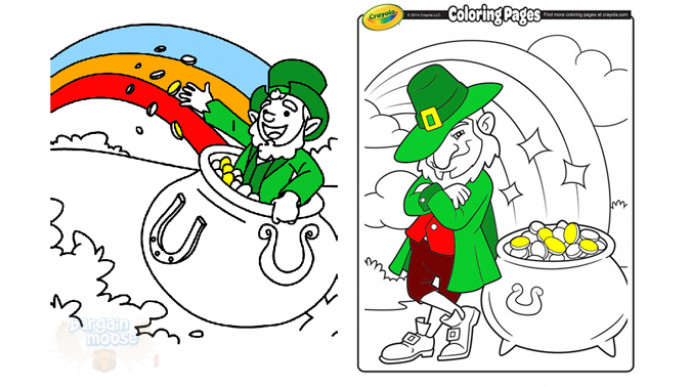 Free Crayola St Patrick’s Day Colouring Pages!