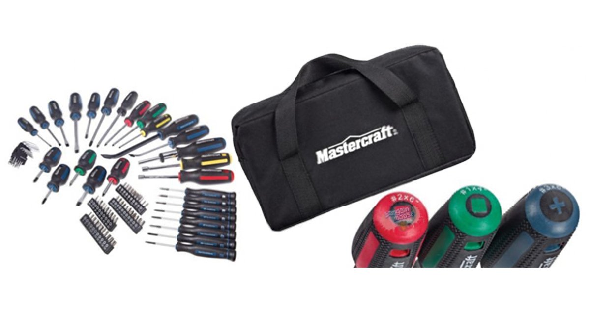 Mastercraft 80pc Screwdriver Set Was 100 Now 20 InStore Canadian
