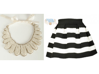 Ladies Striped Poof Skirt Was $80 | Now $27 & Free Shipping @ Le Caniche Noir (Expired)