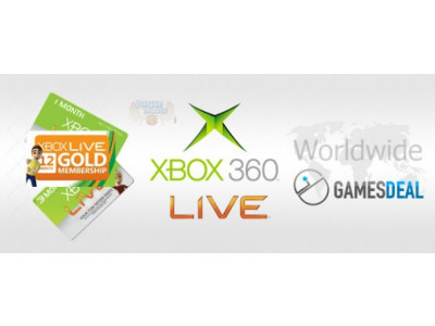 GamesDeal: XBOX Live 12-Month Gold Membership only $44