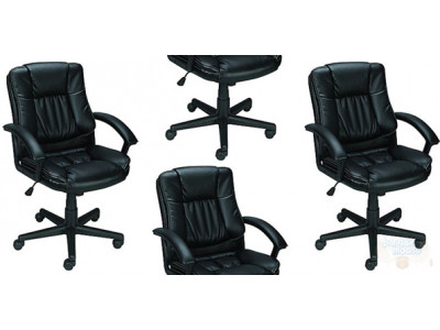 Bonded-Leather Chair Was $110 Now $60 & Free Shipping @ Staples.ca 