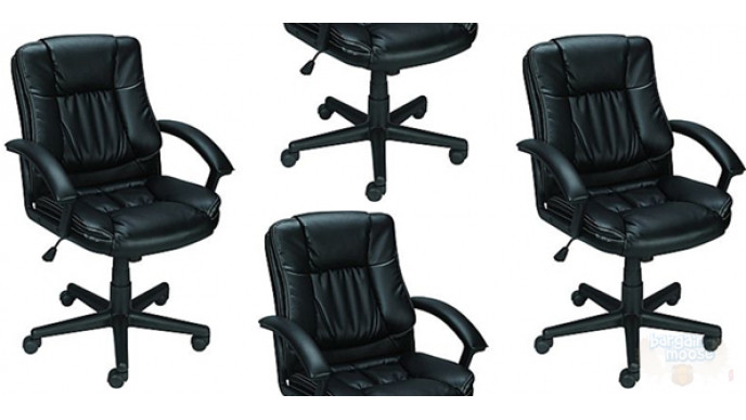 Bonded-Leather Chair Was $110 Now $60 & Free Shipping @ Staples.ca