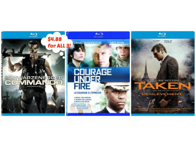 Amazon Canada: Three Blu- Ray Movies for $4.88 (FS @ $25)