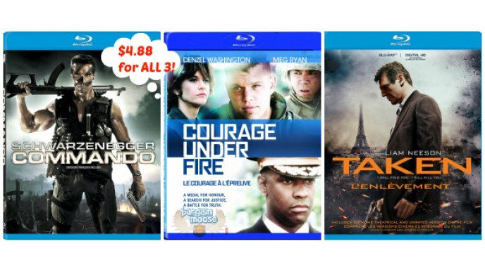 Amazon Canada: Three Blu- Ray Movies for $4.88 (FS @ $25)