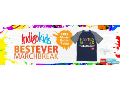 Chapters Indigo: Free LEGO T-Shirt with $50 LEGO Purchase