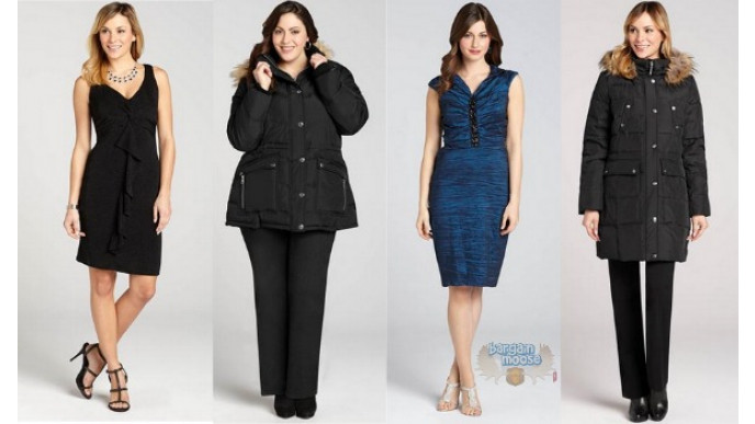 Cascade Front Metallic Black Dress Was $175 | Now $50 & Up To 70% Off Other Items @ Laura Canada Clearance