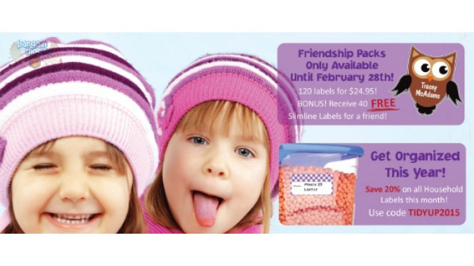 Lovable Labels: Free Friendship Sampler (40 labels) with Friendship Pack 
