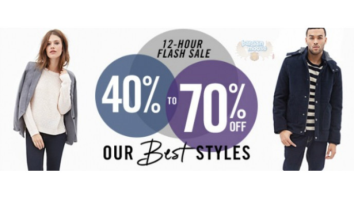 Forever 21: Up to 70% Off Clothing & Accessories Flash Sale (FS @ $60)