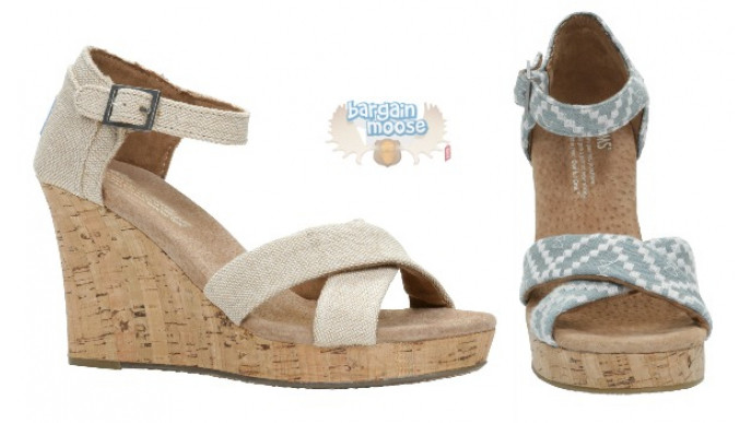 TOMS Strappy Wedges Were $80 Now $40 & Free Shipping @ Little Burgundy