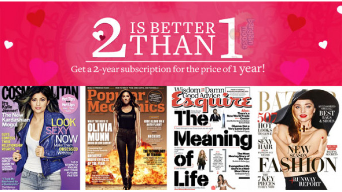 Zinio Canada: 2-Yr Magazine Subscription For The Price Of 1-Yr (Cosmopolitan, O, PC World & More!)