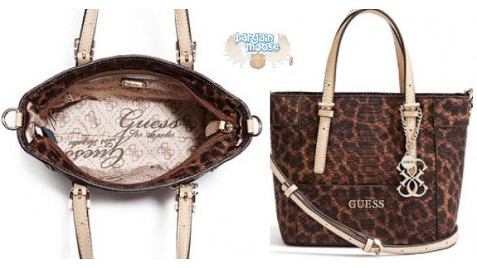 Delaney Leopard-Print Mini Tote Was $70 | Now $28 & FS on $125 @ Guess Canada