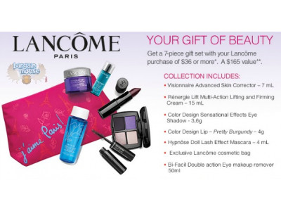 Get a Free 7 Piece Gift Set With Your Lancome Purchase of $36 or More @ Sears.ca