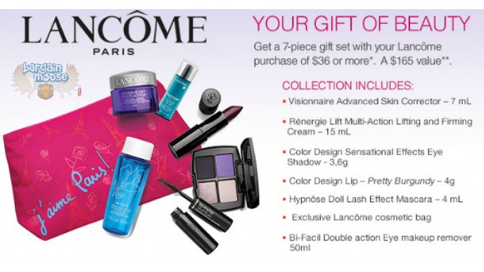 Get a Free 7 Piece Gift Set With Your Lancome Purchase of $36 or More @ Sears.ca