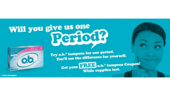 Free Box of O.B. Tampons Coupon With Save.ca