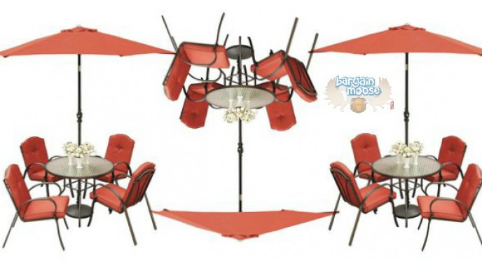 Mainstays Rougemont 5 Piece Cushioned Dining Set Was $196 | Now $100 & Free Shipping @ Walmart.ca 