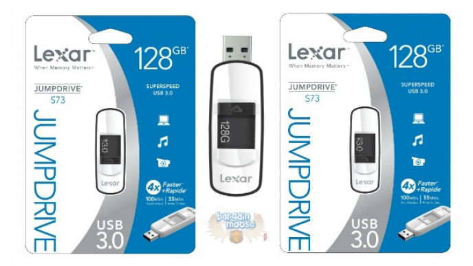 (Save 75%) Lexar 128GB Flash Drive Was $176 Now $44 @ Amazon.ca
