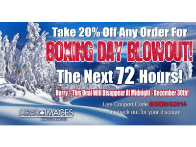 GradImages Coupon Code: Boxing Day 20% Discount