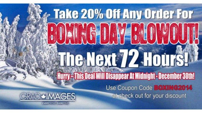 GradImages Coupon Code: Boxing Day 20% Discount