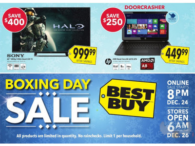 Best Buy Boxing Day Flyer Released! (Sales On 24-28 Dec 2014)