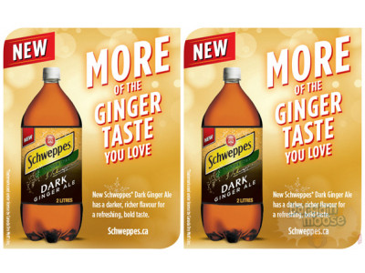 FREEBIE: 2L Schweppes Dark Ginger Ale via Websaver.ca!
