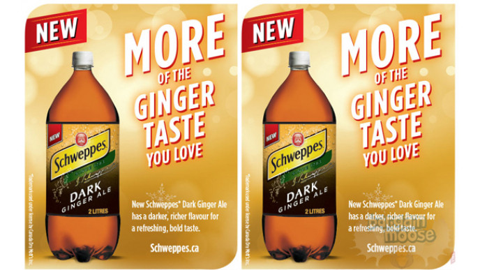 FREEBIE: 2L Schweppes Dark Ginger Ale via Websaver.ca!