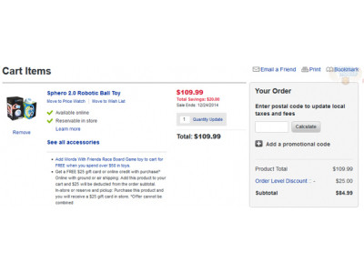 Best Buy Canada: Get $25 off $100+ Spend! QUICK, HOT!!! (EXPIRED!)