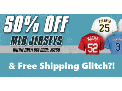 Lids Coupon Code for 50% off MLB Jerseys & Free Shipping Glitch?