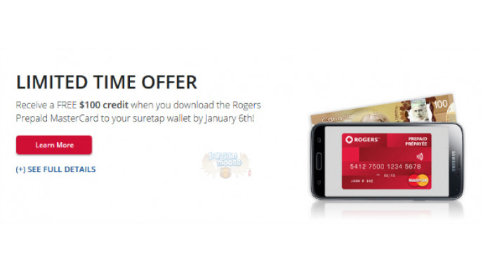 Register for Rogers Suretap & Receive $100 Prepaid Digital Mastercard
