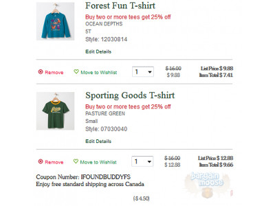 Roots Canada: Find Buddy For A Discount (Free Shipping, No Min!)