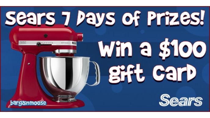 New Bargainmoose Contest! 7 Days Of Prizes From Sears Canada: Win a $100 Gift Card Today (CLOSED)
