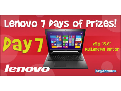 Lenovo 7 Days of Prizes - Final Day! Win a Z50 Laptop (CLOSED)