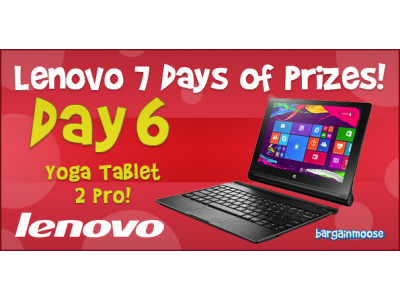 Lenovo 7 Days of Prizes Day 6 - Win a Lenovo Yoga Tablet 2 Pro (CLOSED)