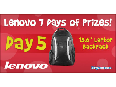 Lenovo 7 Days of Prizes - Day 5 - Win a $70 Lenovo Backpack (CLOSED)