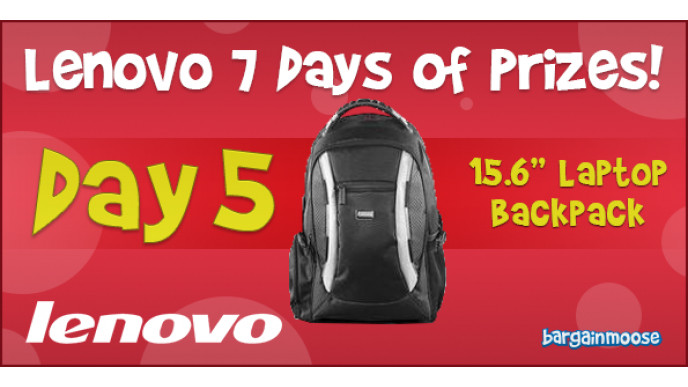 Lenovo 7 Days of Prizes - Day 5 - Win a $70 Lenovo Backpack (CLOSED)