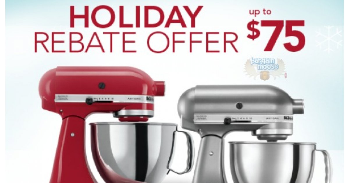 KitchenAid Rebates Up to 75 Holiday Rebate Offer