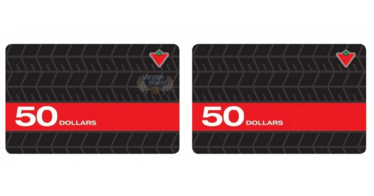 Rexall 5 off 50 Canadian Tire Gift Card (InStore)